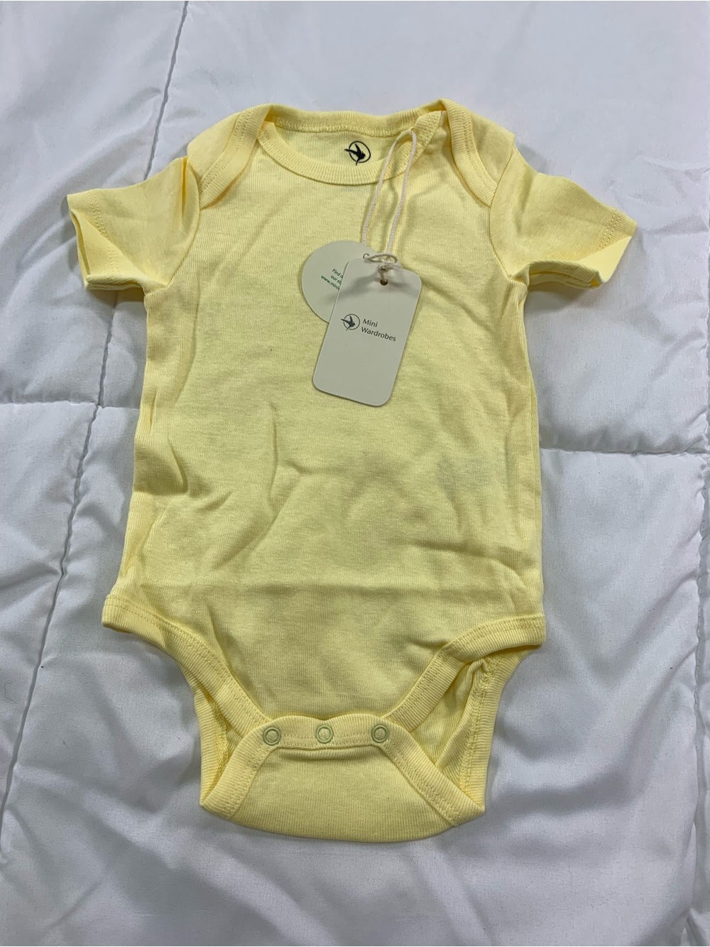 New Mini Wardrobes onesie size 3–6M